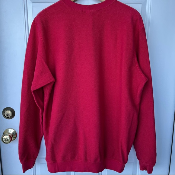 •LANDS' END• Men’s Pullover Textured Cotton Sweatshirt - Size XL (46-48) - Picture 4 of 6